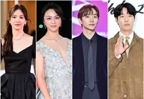 左からソン・ヘギョ、タン・ウェイ、イ・ジュノ、リュ・ジュンヨル