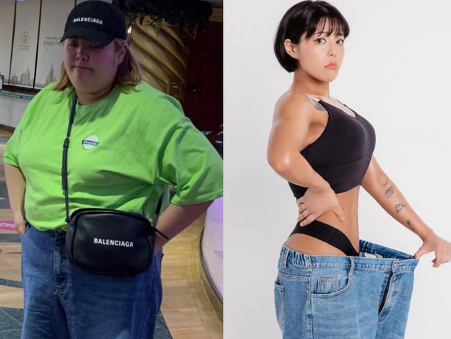 40kgダイエット成功の韓国ユーチューバー、3年前のスボン着用で美スタイル公開【PHOTO】