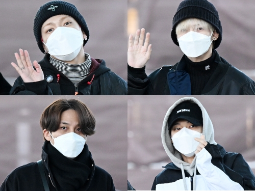 ATEEZ、ワールドツアーに向けてアメリカへと出国！“オフ感”満載のリラックスファッション【PHOTO】
