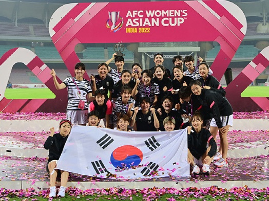 韓国女子代表、協会から報奨金4600万円が支給！アジアカップ準優勝＆3大会連続W杯出場の功績で