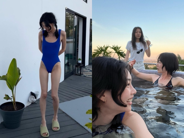 『イカゲーム』女優チョン・ホヨン、ぺ・ドゥナとプール満喫…“LAでの優雅な近況”に視線集中【PHOTO】