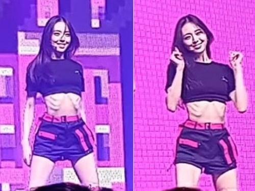 【写真】ITZY・ユナが激痩せ…？肋骨が見えるほどの“不健康ぶり”に心配の声「ガリガリすぎでは…」