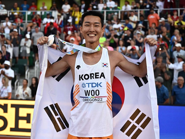 世界陸上で韓国人選手が大快挙！男子走高跳ウ・サンヒョク、自国史上初の銀メダルに輝く