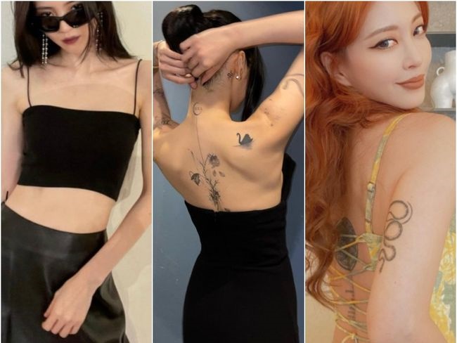 入れても消しても追加しても話題になる韓国女優たちの“タトゥー”、十人十色の歩みに賛否【PHOTO】