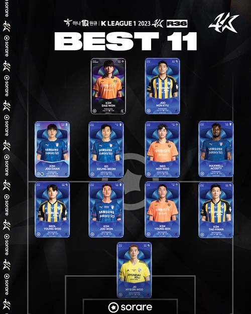 Kリーグ1第36節ベストイレブン