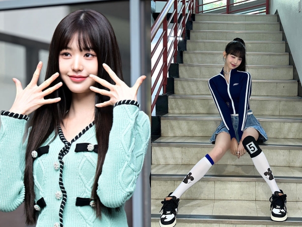 【写真】「脚だけでも2mあるのでは？」IVE・ウォニョン、ミニスカートから“どこまでも伸びる美脚”