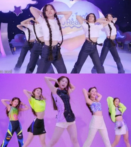 上がILLIT、下がNewJeans