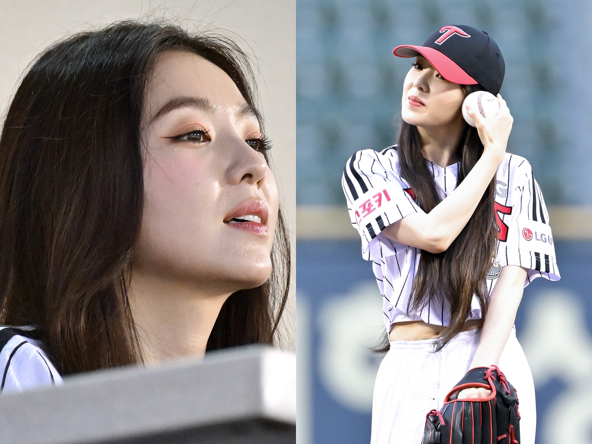 aespaに続き…Red Velvet・アイリーン、韓国プロ野球始球式で見せた“女神”の投球！【独自写真】