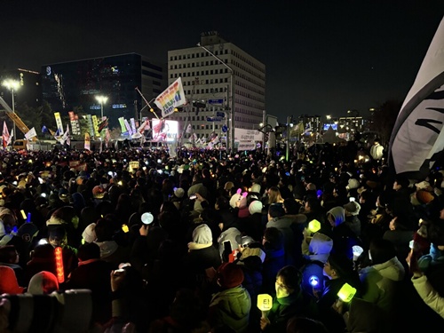 韓国・集会