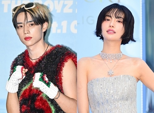 THE BOYZ・ソヌ(左)とナナ