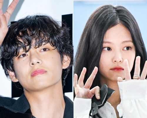BTS・V（左）とBLACKPINK・ジェニー