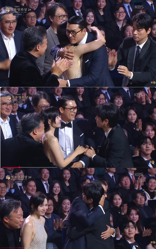 2人の間に割り込むパク・ジョンミン