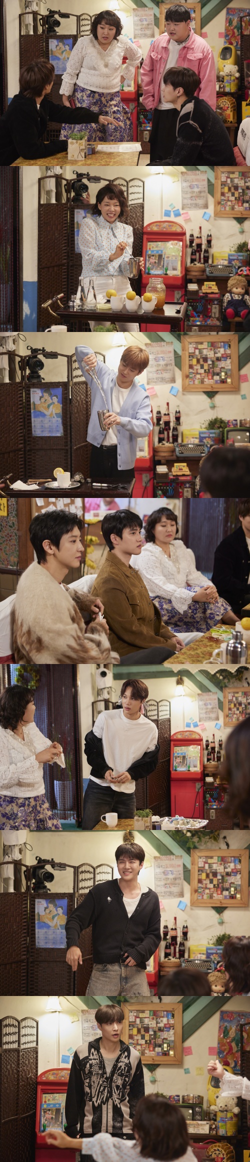 『姉妹喫茶』に出演するEXOメンバー