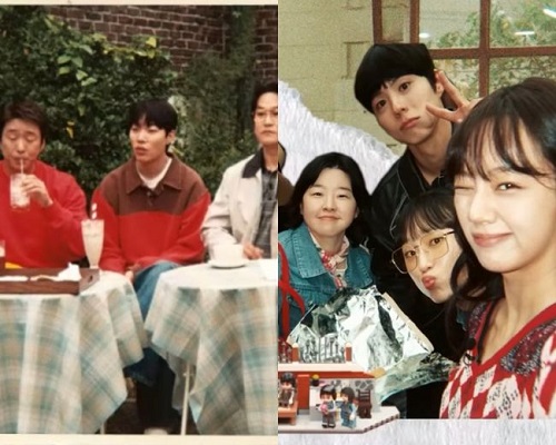 ヘリが撮った写真にはリュ・ジュンヨル（左）の姿も