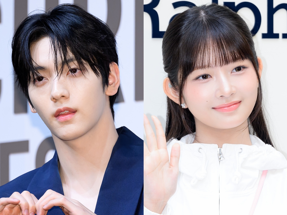 TXT・スビン＆IVE・レイ、雨の中で“相合傘”?!映画の名シーン再現に共演者胸キュン