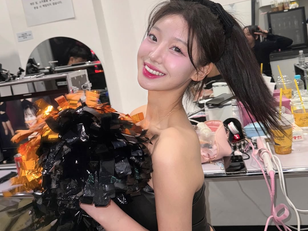 ボリューミーさに目が行く…韓国チアのタンクトップ＆短パン衣装に反響「大好きです！」【PHOTO】