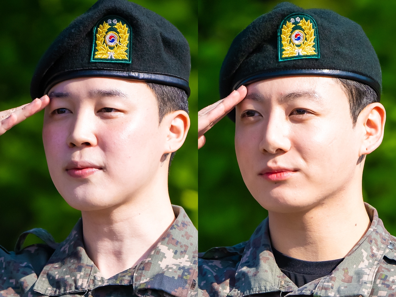 BTSのJIMINとJUNG KOOKが除隊！取材陣やファンと対面、「軍人の方を見かけたら温かい言葉を」