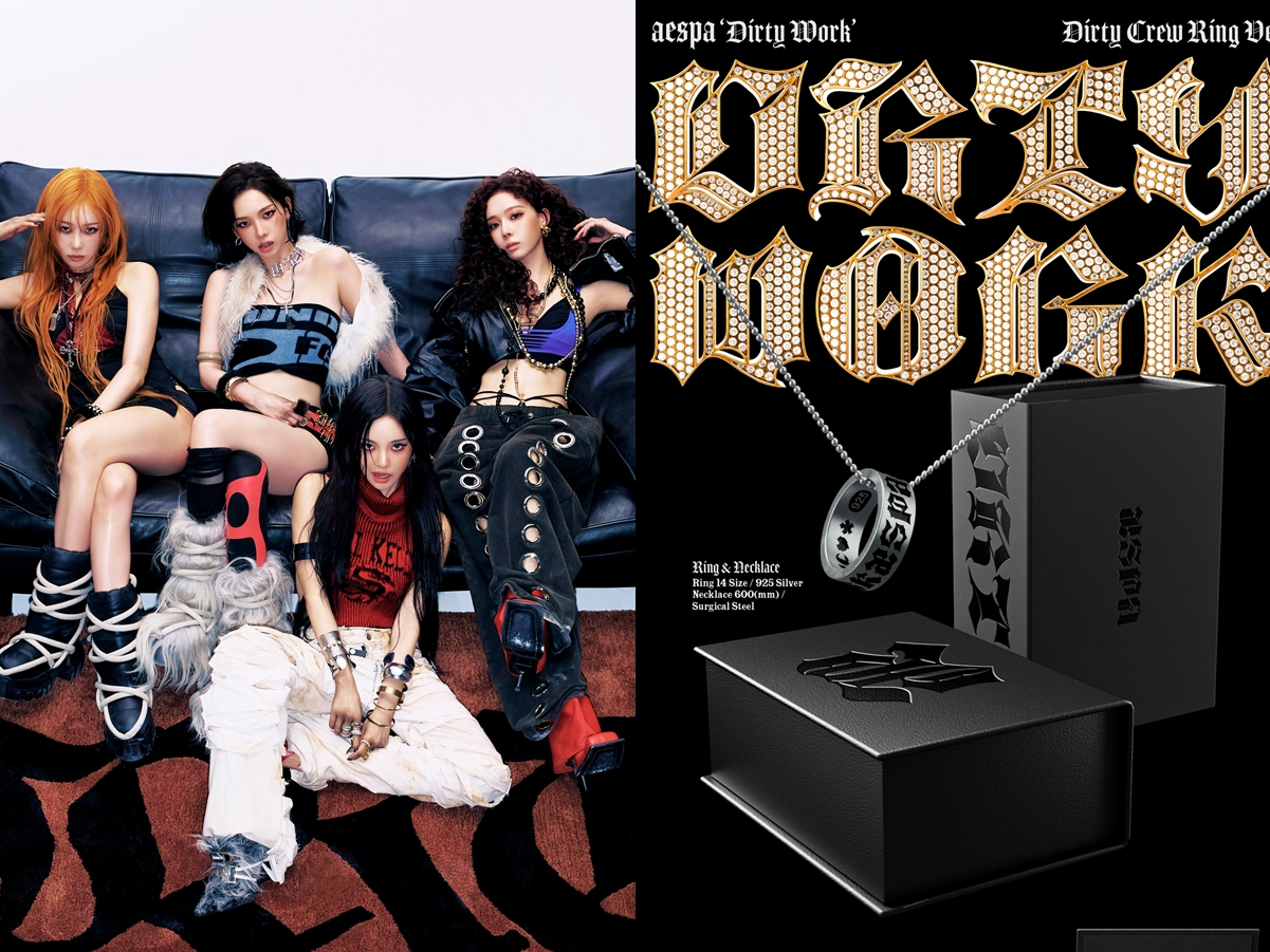 aespa、新曲『Dirty Work』がアクセサリーに？“結束”込めた限定リングバージョン登場