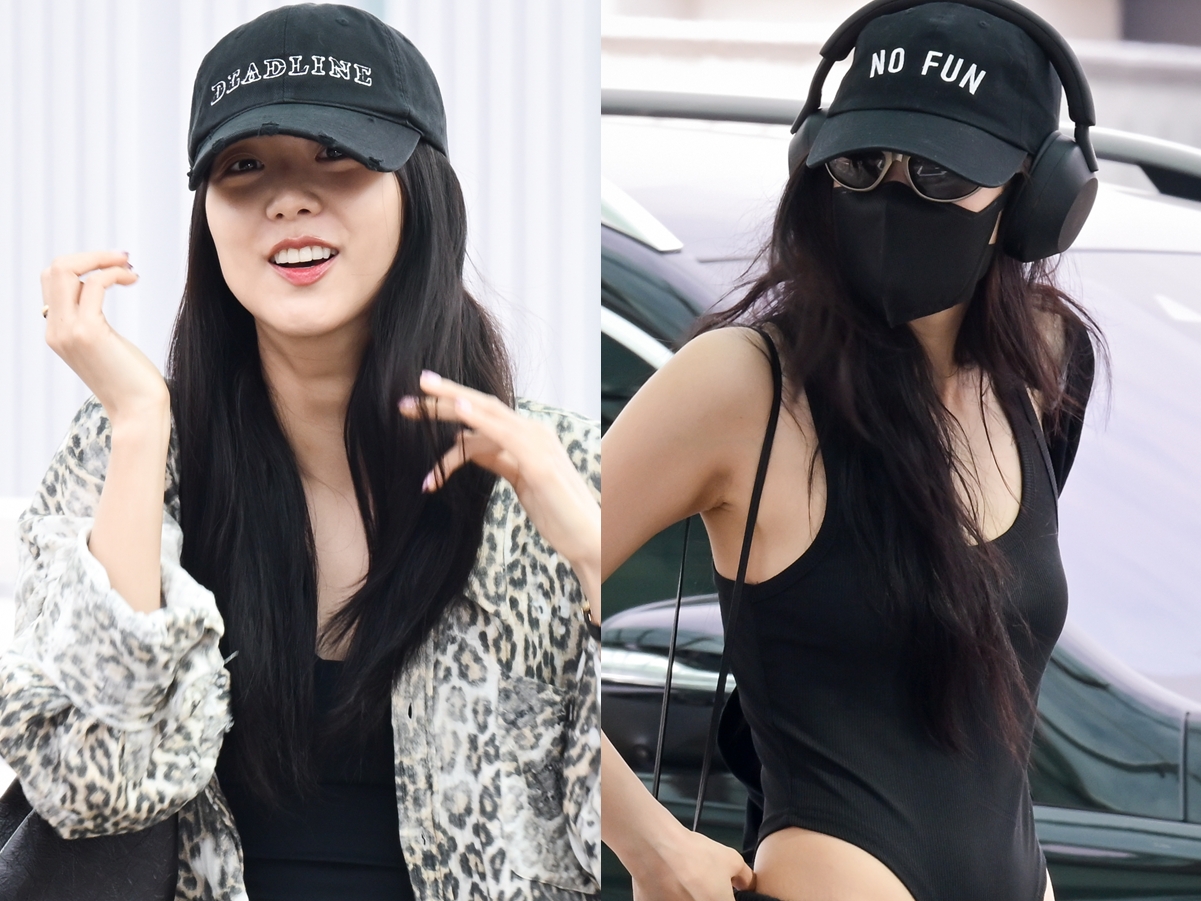 “ハイレグ”ファッションで空港に?!BLACKPINK・ジス＆ジェニー、圧巻オーラでフランスへ出国【PHOTO】