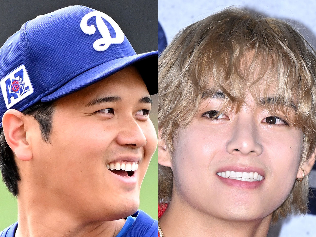 「オオタニの隣でも引けを取らない体格」BTS・Vと大谷翔平の対面に韓国メディア各社熱狂！「世紀の出会い」「史上最高の2SHOT」