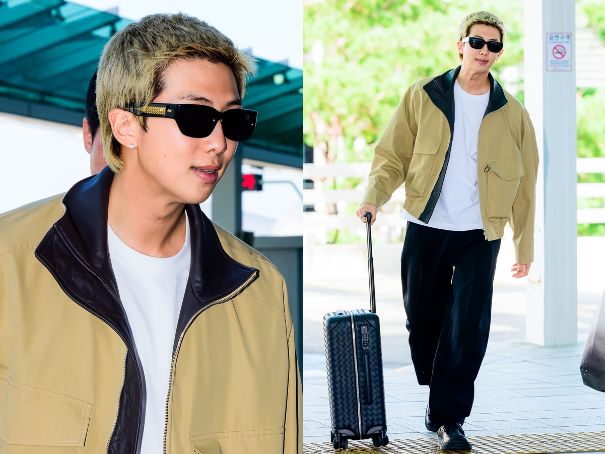BTS・RM、181cmの圧巻スタイルで空港を魅了！“ワールドクラス”オーラ全開でイタリアへ出国【空港写真】