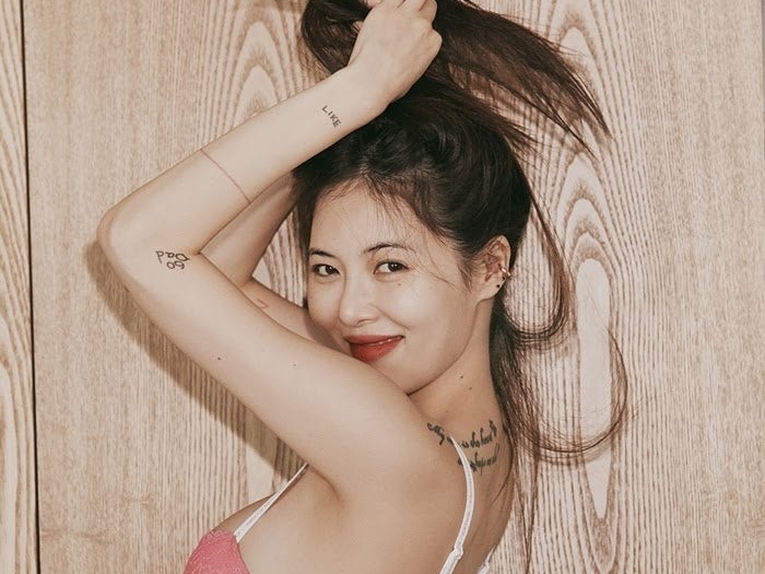 数多くのタトゥーを入れていたヒョナ、除去中の近況を公開　“妊娠説”を吹き飛ばすダイエットの成果も【PHOTO】