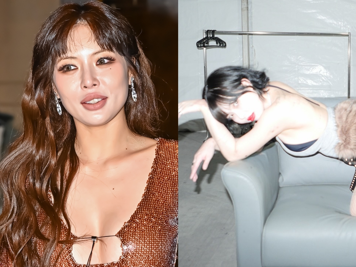 ステージ上で失神したヒョナ、大胆ポーズの控室オフショット公開「ありがとうございます」【PHOTO】