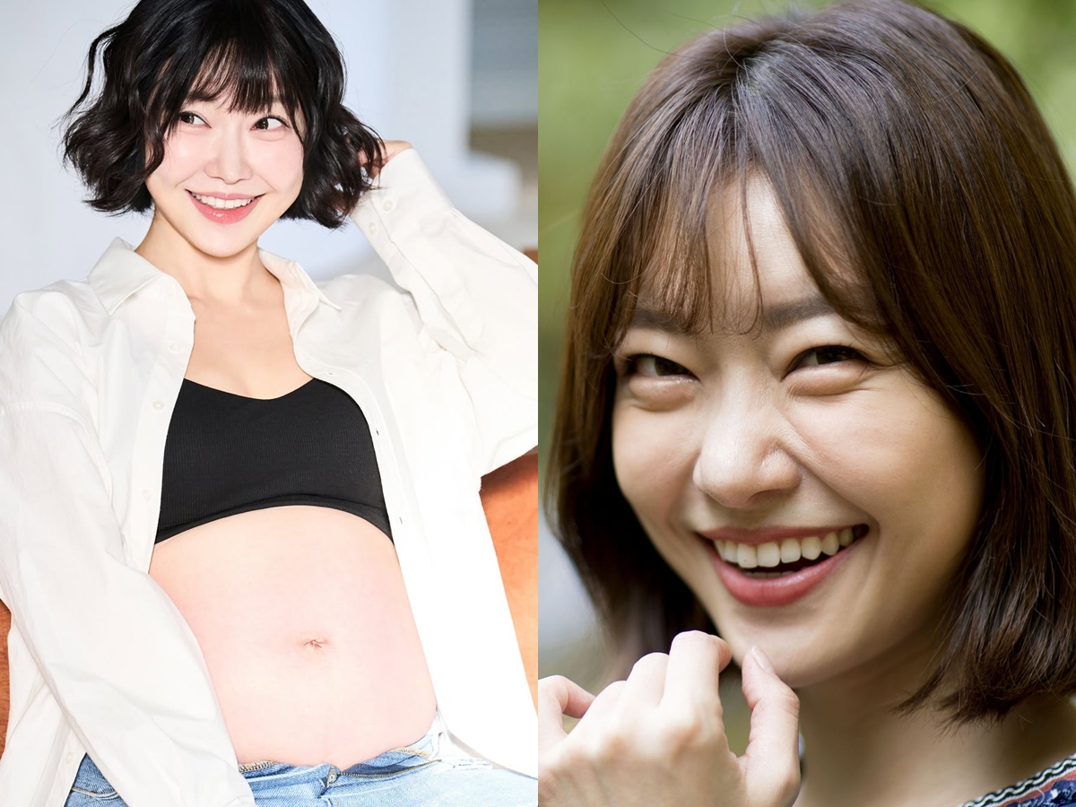 ブラトップ姿に“10歳下夫”もメロメロ？双子妊娠中の韓国歌手が28週目のふっくらお腹を公開【PHOTO】