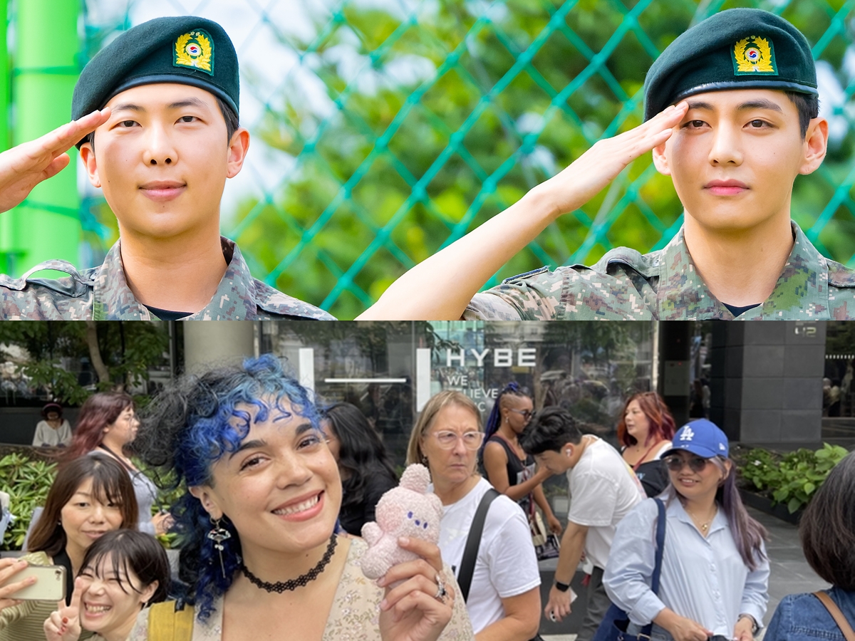 18時間かけて韓国HYBE本社に来た猛者も　V＆RM除隊で世界中の「ARMY」が集結