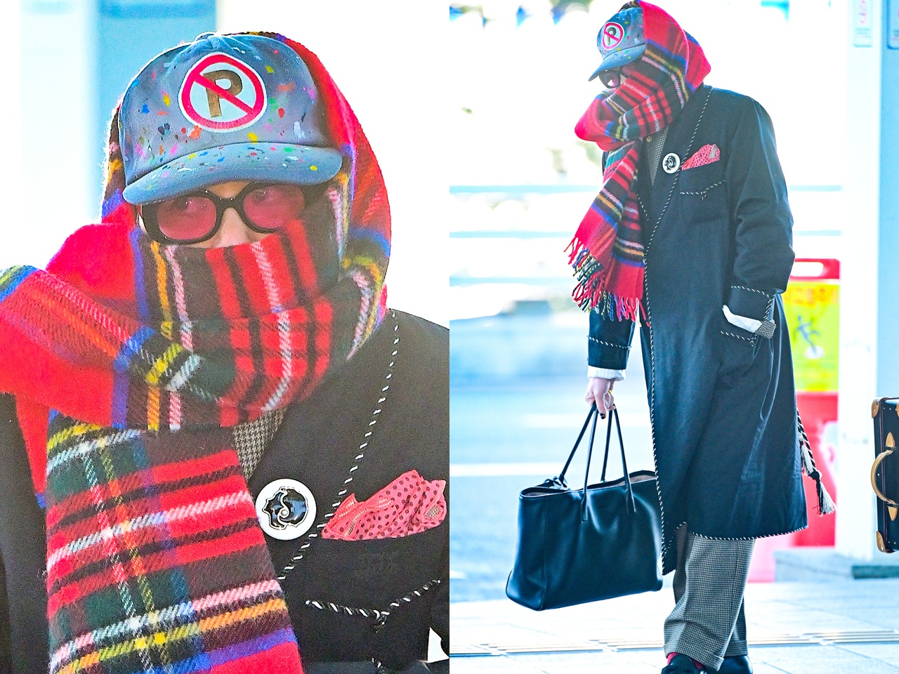 顔を覆ってもオーラ全開…BIGBANG・G-DRAGON、唯一無二のファッションセンスで空港に降臨