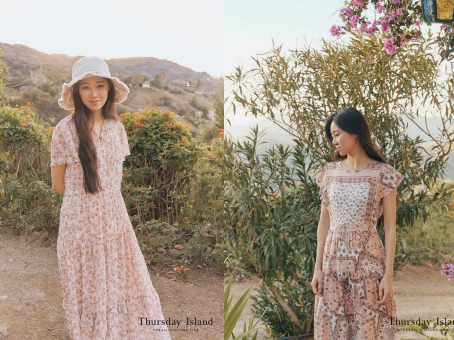 『椿の花咲く頃』女優コン・ヒョジン、花柄ワンピースで夏を先取り【PHOTO】