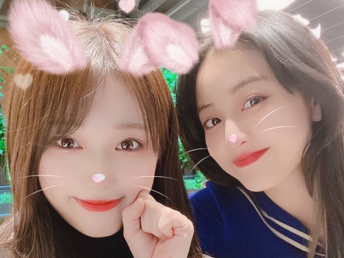 IZ*ONE矢吹奈子とTWICEジヒョ、奇跡の2ショット!?仲睦まじい組み合わせにファン歓喜【PHOTO】