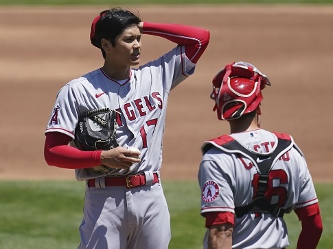 大谷翔平の5失点降板に韓国メディアも注目！「1死も得られないまま降板」